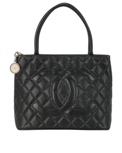 Medallion Tote, Caviar, Black, 5874205 (1997/99), DB/AC, 2*